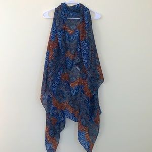 Accents by lavello Convertible chiffon vest